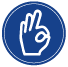 Icono de señas