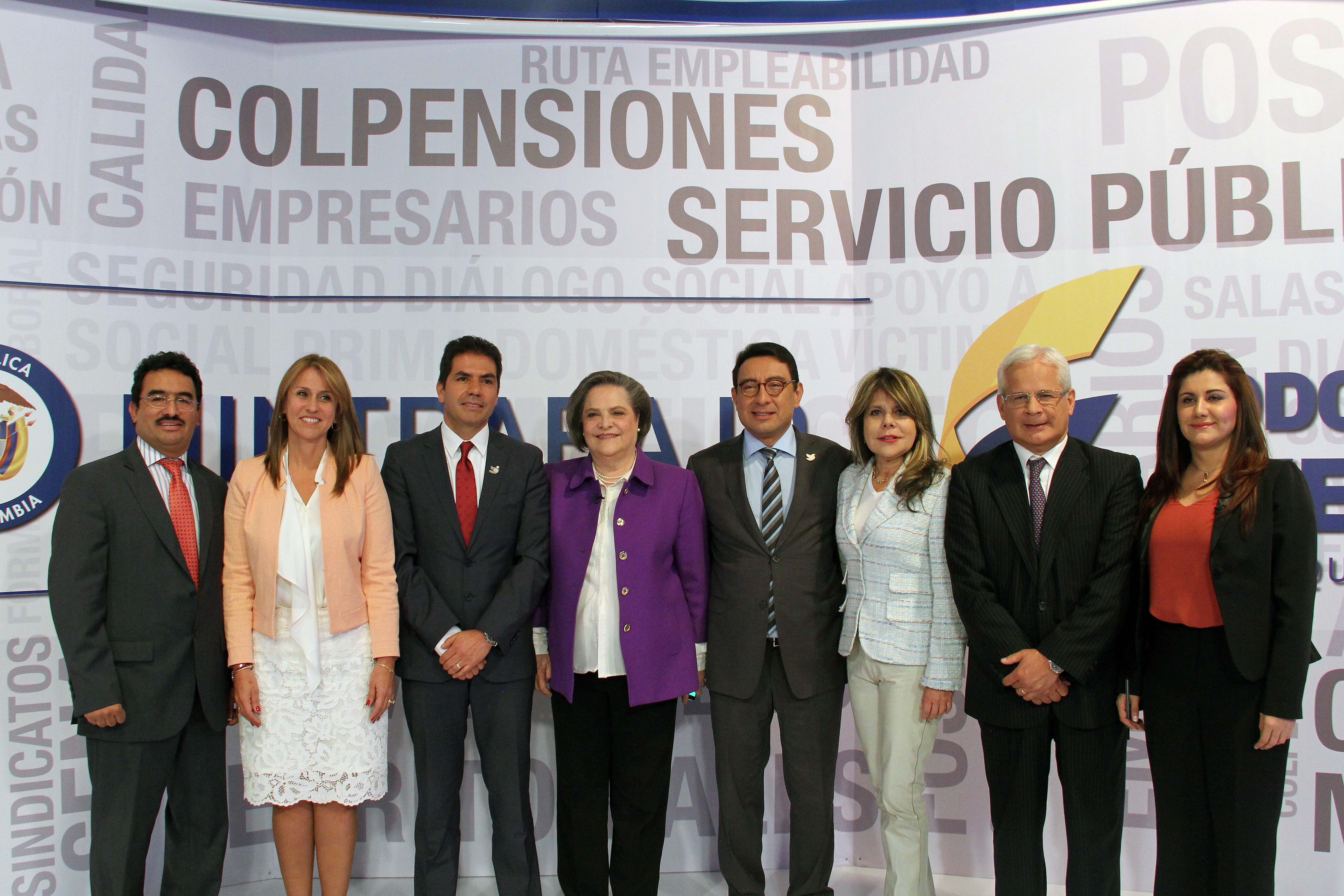 Ministra Clara López reunida con directores del Sector Trabajo durante la Rendición de Cuentas 2016