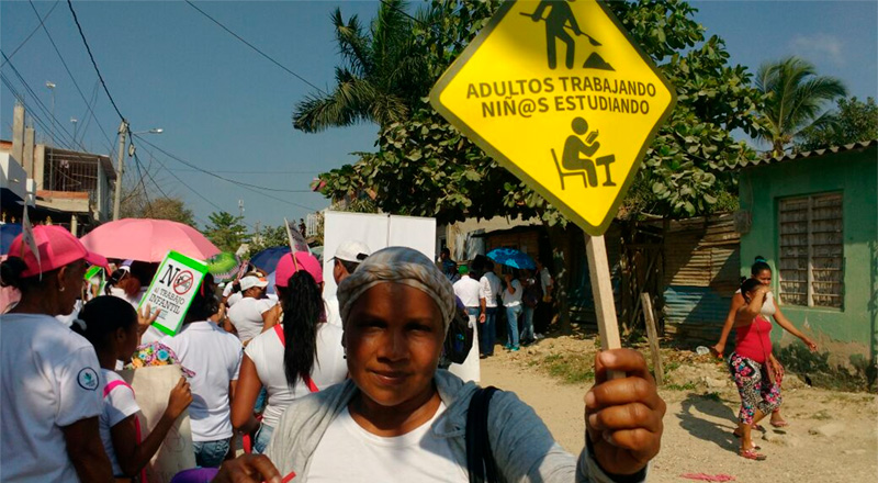 Los niños en Cartagena, actores activos en jornada de sensibilización contra el trabajo infantil