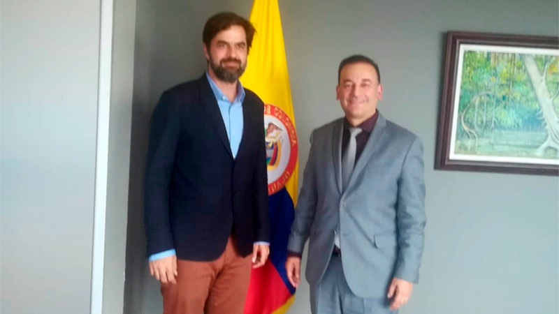 Viceministro Carlos Baena se reunió con Secretario General de la Comisión Sindical Consultiva TUAC-OCDE, Pierre Habbard