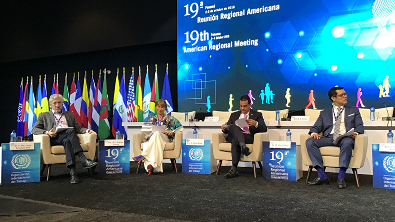 Ministra del Trabajo, Alicia Arango, participa de la 19ª Reunión Regional Americana de la OIT