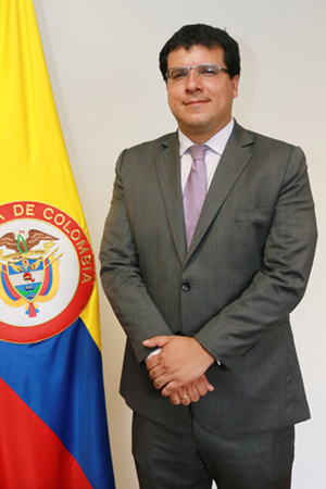 Foto del viceministro Andrés Felipe Uribe Medina